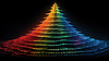 Christmas tree in music equalizer or music waveform | Stock Illustration