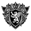 Heraldic shield with royal floral ornament. | Stock Vector Graphics