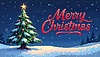 Weihnachtsszene mit Tannenbaum im Urlaub | Stock Illustration