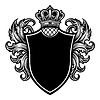 Heraldic shield with royal floral ornament. | Stock Vector Graphics