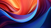 Vibrant abstract blue and purple waveform with flui | Stock Illustration