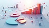 3D-инфографика для бизнес-презентации с | Иллюстрация