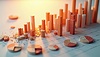 3D-инфографика для бизнес-презентации с | Иллюстрация