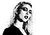 Old school pixel portrait of woman in early compute