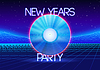 Vector clipart: New years party invitation poster or flyer with