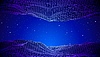 Retro low poly grid landscape with polygonal