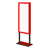Side view of an ad stand or blank advertising board