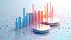 3D infographics for business presentation with | Stock Illustration