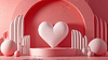 Photo 300 DPI: Valentine Day abstract composition with heart in