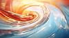 Abstract colorful 3D artwork with flowing waves of | Stock Illustration