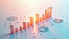 3D infographics for business presentation with | Stock Illustration