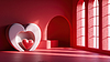 Photo 300 DPI: Valentine Day abstract composition with heart in
