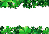 Vector clipart: Saint Patricks day background with sprayed green