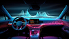 Futuristic car dashboard with graphs and bars for | Stock Illustration