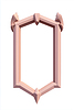 Minimalistic low-poly 3D frame with geometric desig | Stock Illustration
