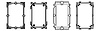Vector clipart: Set of geometric frames, in art deco style