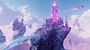 Futuristische Science-Fiction-Stadt mit aufgebauten Neonlichtern | Stock Illustration