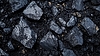 Coal background. view of pile of irregularly | Stock Foto
