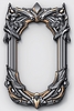 3D ornate frame in art deco and art nouveau style | Stock Illustration