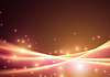 Vector clipart: Abstract neon glowing line in motion with light