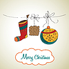 Vector clipart: Christmas card