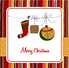 Vector clipart: Christmas card