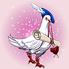 Vector clipart: Love messenger