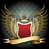 Vector clipart: ruby shield