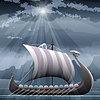 Vector clipart: Drakkar