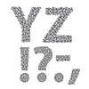 Vector clipart: gray letters