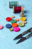 Photo 300 DPI: Colorful plastic buttons