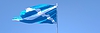 3D-Wiedergabe der Nationalflagge von Schottland winkend | Stock Illustration