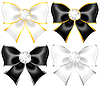 ID 4143744 | White and black bows with diamonds and gold edging | Stock Vector Graphics ID 4143744 | White and black bows with diamonds and gold edging | Stock Vector Graphics | CLIPARTO