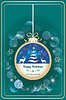 Vector clipart: Happy holidays card with dear