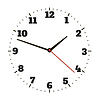 Vector clipart: Round office clock