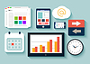 Vector clipart: Business work elements