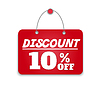 Vector clipart: Sign board discount