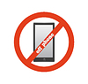 Vector clipart: No telephone