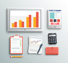Vector clipart: Business work elements