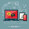 Vector clipart: Icons for web design, seo, social media