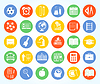 Vector clipart: Back to school icon set