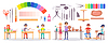 Vector clipart: Students, Art Supplies and Stationery