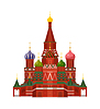 Vector clipart: Moscow St Basil Cathedral