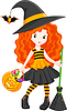 Vector clipart: Witch