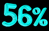 3d 56 - sechsundfünfzig Prozent | Stock Illustration