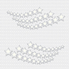 Vector clipart: Grey stars