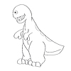 Vector clipart: Image Tyrannosaurus coloring