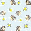 Background of sheep and of suns | Stock Vector Graphics