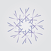 Snowflake on grey background