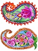 Paisley Blumenkunst | Stock Illustration